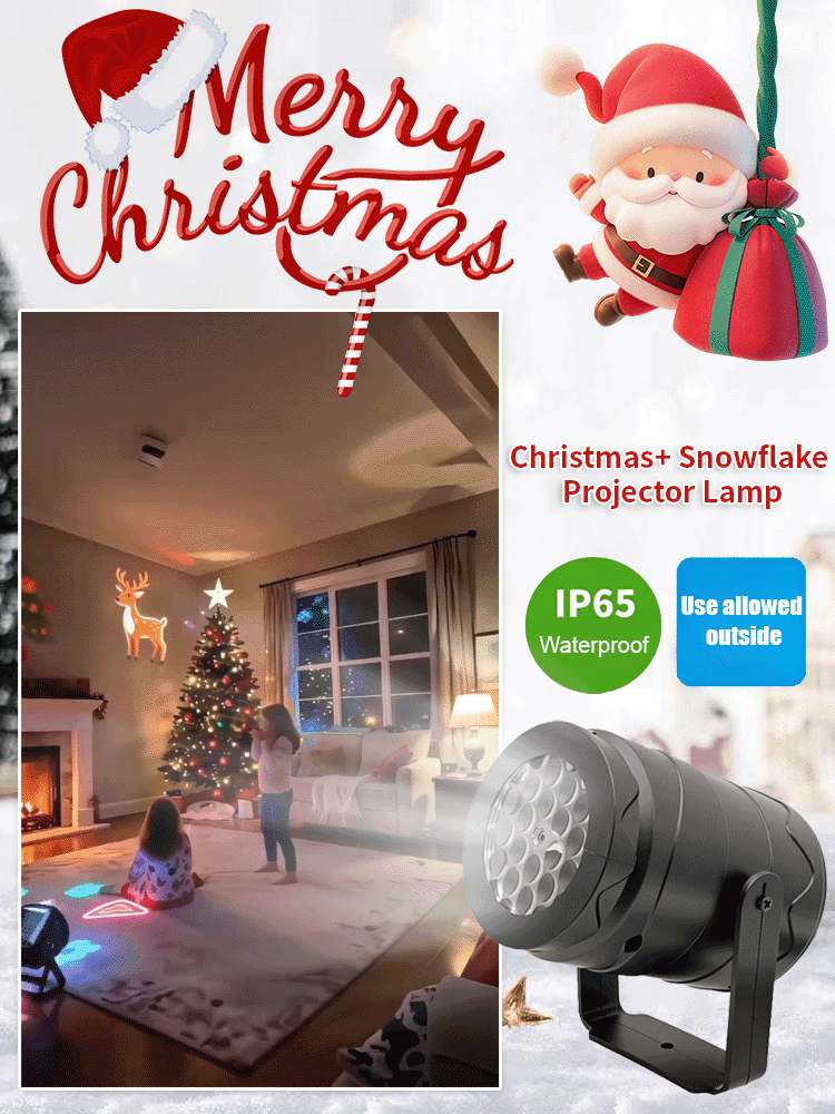 LED Energy-Saving Lamp Colorful Christmas Atmosphere Scene🎄🎅