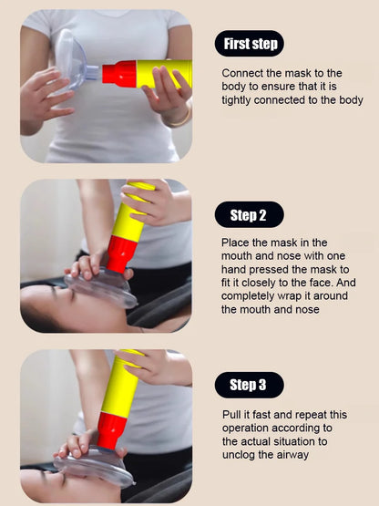 【Newly upgraded】Portable first aid choking device🆘