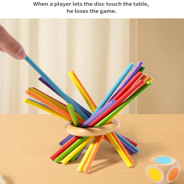 Wooden peg game with balls for children⚡⚡