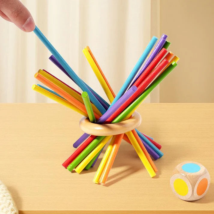 Wooden peg game with balls for children⚡⚡