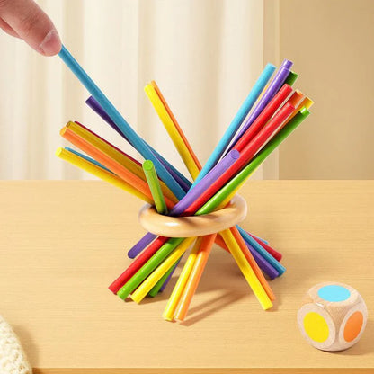 Wooden peg game with balls for children⚡⚡