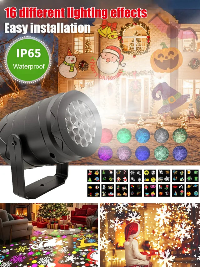 LED Energy-Saving Lamp Colorful Christmas Atmosphere Scene🎄🎅