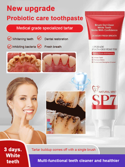 【3-Day White Teeth】Newly upgraded probiotic care toothpaste🦷