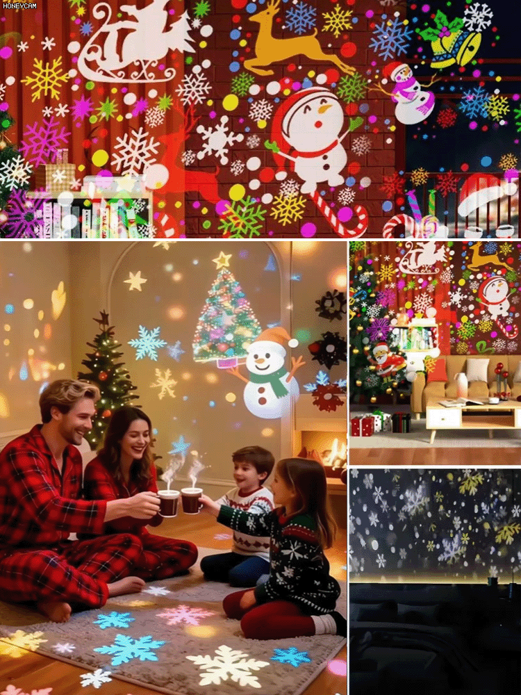 LED Energy-Saving Lamp Colorful Christmas Atmosphere Scene🎄🎅