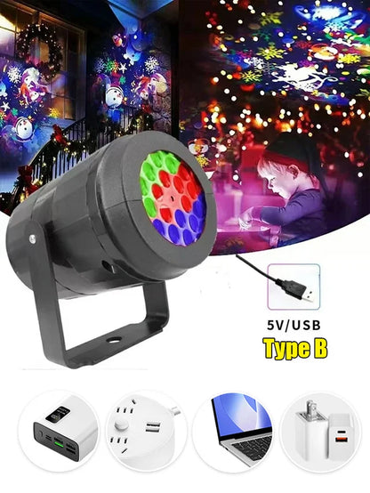 LED Energy-Saving Lamp Colorful Christmas Atmosphere Scene🎄🎅