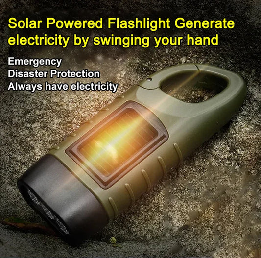 Outdoor solar powered flashlight🔦