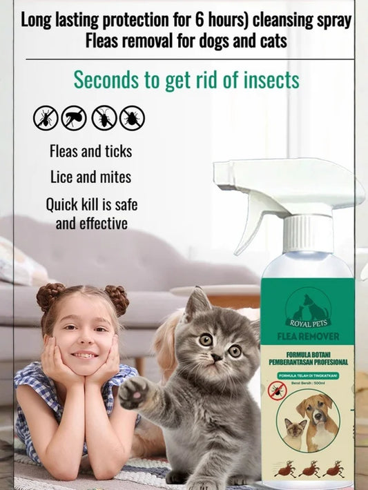 🐕Pet Dog Flea Cleaner Long Lasting Home Protection Spray In Vitro Cleaner Hour Sprayer✨