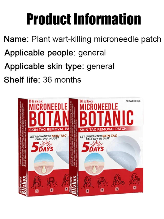 Plant Wart Microneedle Patch🌟