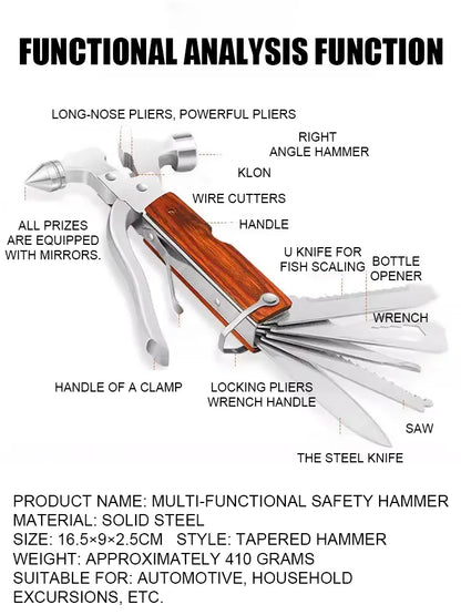 Car emergency multifunctional safety hammer⚡