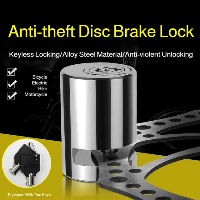 AntiTheft Locks Bicycle Locks Outdoor Brake Disk Mountain AntiTheft⚡
