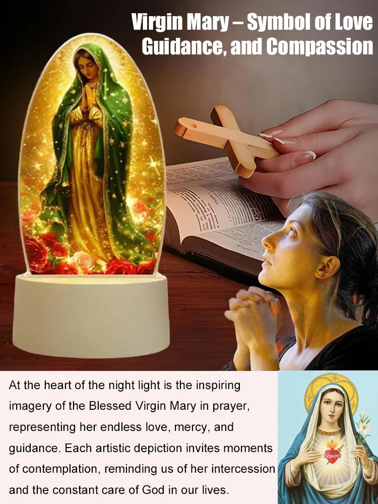 Our Lady Prayer Acrylic Atmosphere Lamp✨