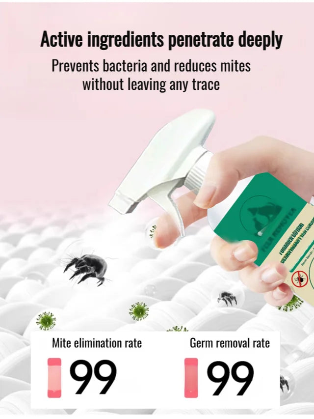 🐕Pet Dog Flea Cleaner Long Lasting Home Protection Spray In Vitro Cleaner Hour Sprayer✨