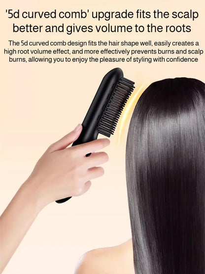 Portable Straightening and Curling Cordless Negative Ion comb💫