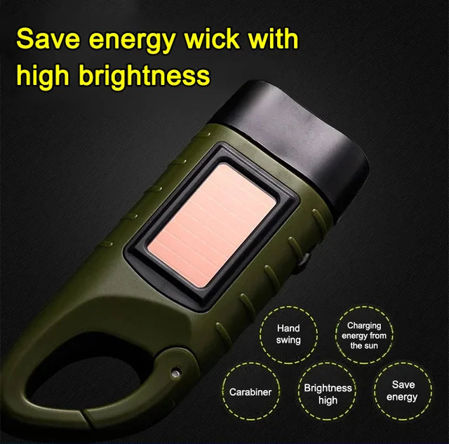 Outdoor solar powered flashlight🔦