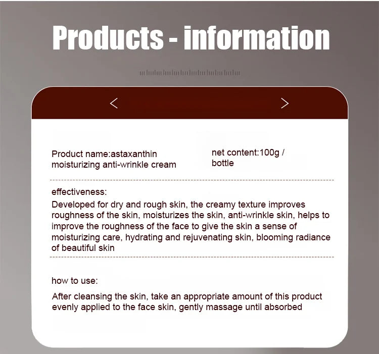 [Bright and wrinkle-free face] Astaxanthin Vitamin C Double Anti-Aging Cream💦