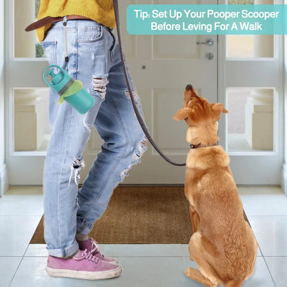Zero contact pet poop picker for dogs to go out portable six-claw poop scooper poop picker garbage b🐕