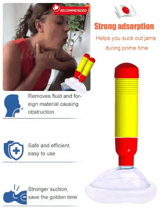 【Newly upgraded】Portable first aid choking device🆘
