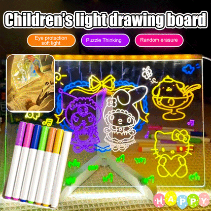 Children's erasable DIY luminous drawing board🎨