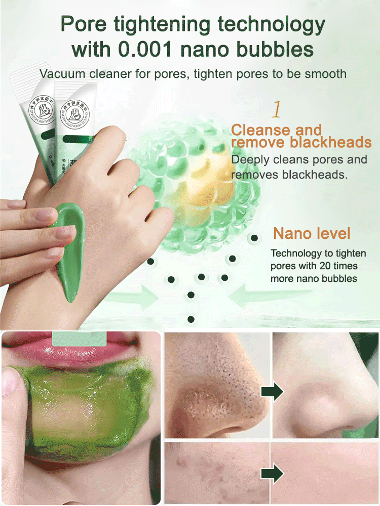 Anthocyanin bubble mask tightens pores, nourishes and brightens skin💦