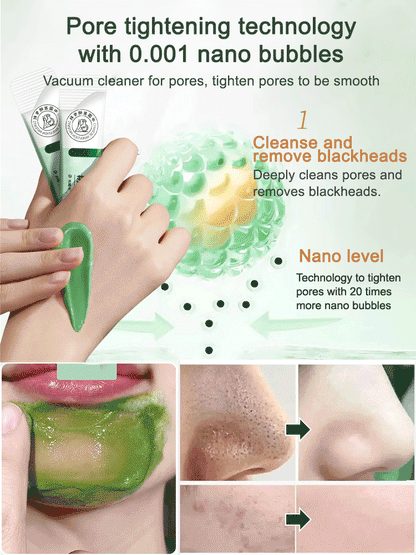 Anthocyanin bubble mask tightens pores, nourishes and brightens skin💦