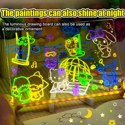 Children's erasable DIY luminous drawing board🎨