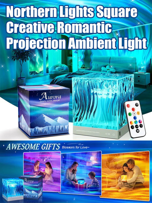 Aurora Square Creative Romantic Projection Atmosphere Lamp🌈