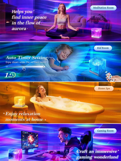 Aurora Square Creative Romantic Projection Atmosphere Lamp🌈